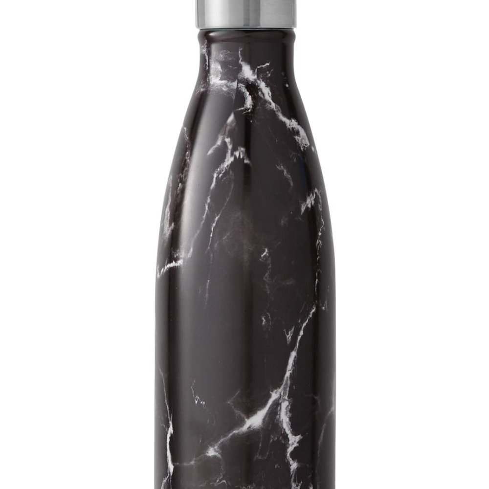 Black/Grey Marble Swell Bottle
